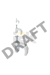 Скоба креп. круглая R10 (уп.100шт) ИЭК USK11-10-100