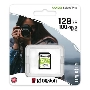 Флеш карта SDHC 128Gb Class10 Kingston <SDS2/128GB>, Canvas Select 100R CL10 UHS-I