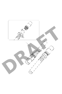 Переходник антенный, (гнездо F - штекер TV), (1шт.)  REXANT