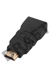 Переходник штекер HDMI - гнездо HDMI, поворотный  REXANT