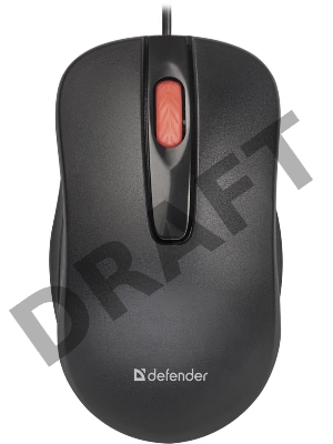 Мышь проводная DEFENDER USB OPTICAL MM-756 BLACK 52756