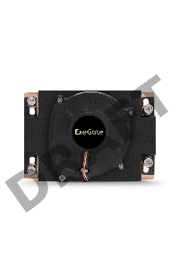 Кулер ExeGate EX293435RUS ESNK-P0062AP4.PWM.1U.SP3.Cu (радиальный (улитка), медный, 1U, LGA SP3, TDP 230W, PWM, 1500-6600RPM, 2 ball bearing, 4pin, 64db, на винтах, с термопастой, Retail box)