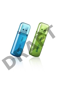 Флеш Диск Silicon Power 64Gb Helios 101 SP064GBUF2101V1B USB2.0 синий