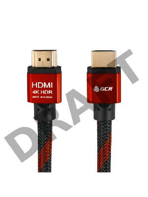 Greenconnect Кабель 2.0m HDMI версия 2.0, HDR 4:2:2, Ultra HD, 4K 60 fps 60Hz/5K*30Hz, 3D, AUDIO, 18.0 Гбит/с, 28/28 AWG, OD7.3mm, тройной экран, BICOLOR нейлон, AL корпус красный, GCR-51490 Greenconnect Кабель 2.0m HDMI версия 2.0, HDR 4:2:2, Ultra HD, 4