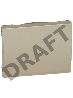 Лиц. панель д/выкл. с инд., titanium