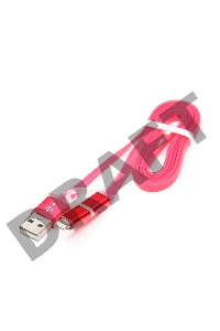 Кабель USB 2.0 Cablexpert CC-mAPUSB2pk1m, AM/microBM 5P - iPhone lightning, 1м, комбо кабель, алюминиевые разъемы, розовый, блистер