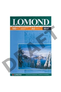 Фотобумага LOMOND Односторонняя Матовая, 180г/м2, A4 (21X29,7)/25л. для струйной печати