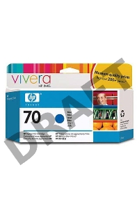 Картридж струйный HP №70 C9458A голубой для HP DJ Z2100/Z3100 (130мл)