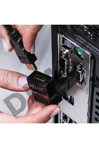 Переходник штекер HDMI - гнездо HDMI, поворотный  REXANT