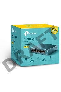 Коммутатор TP-Link 5 ports Giga Unmanagement switch, 5 10/100/1000Mbps RJ-45 ports, metal shell, desktop and wall mountable, plug and play, support 802.1p QoS, power saving
