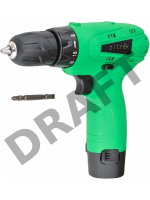 Дрель-шуруповерт Zitrek Green12-Li аккум. патрон:быстрозажимной (кейс в комплекте) (063-4072)