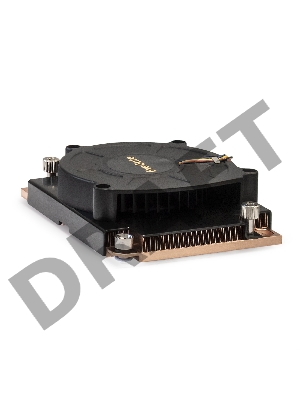 Кулер ExeGate EX293438RUS ESNK-P0067APS4.PWM.1U.3647.Cu (радиальный (улитка), медный, 1U, 3 тепл. трубки, LGA3647, TDP 165W, Fan 80mm, PWM, 1500-6600RPM, 2 ball bearing, 4pin, 64db, на винтах, с термопастой, Retail box)