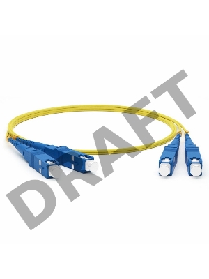 Патч-корд оптический соединительный (SM), 9/125 (OS2), SC/UPC-SC/UPC, (Duplex), LSZH, 3м