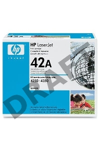 Тонер-картридж HP Q5942A черный для LJ 4250/4350 10 000 стр.