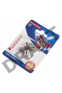 Переходник антенный, (4-гнезда F), четверник, (1шт.)  REXANT