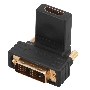 Переходник штекер DVI-D - гнездо HDMI, поворотный  REXANT