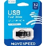 Накопитель USB2.0 32GB Move Speed YSUSY серый металл