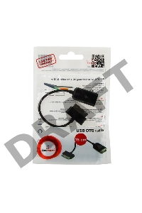 Кабель Gembird/Cablexpert A-OTG-AF30P-001 Кабель USB 2.0 OTG ,  USBAF/BM30pin, для планшетов Samsung, 0.15м, пакет