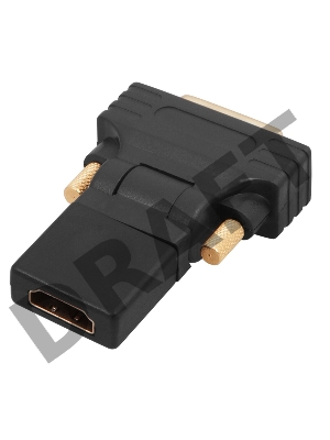 Переходник штекер DVI-D - гнездо HDMI, поворотный  REXANT