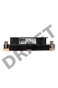 Кулер ExeGate EX293438RUS ESNK-P0067APS4.PWM.1U.3647.Cu (радиальный (улитка), медный, 1U, 3 тепл. трубки, LGA3647, TDP 165W, Fan 80mm, PWM, 1500-6600RPM, 2 ball bearing, 4pin, 64db, на винтах, с термопастой, Retail box)