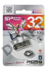 Флеш Диск Silicon Power 32Gb Touch 830 SP032GBUF2830V1S USB2.0 серебристый