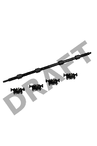 Вал выхода из печи в сборе Samsung ML-2160/2165/SCX-3400 (JC91-01070A)