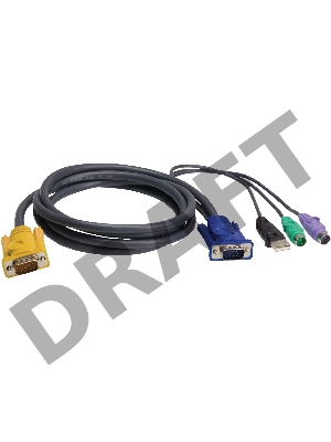 ATEN USB-PS/2 HYBRID CABLE.; 3M*2L-5303UP