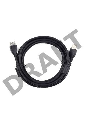 Кабель Gembird/Cablexpert CCF2-USB2-AMAF-10 USB 2.0  Pro AM/AF, 3м, экран, 2феррит.кольца, черный, пакет