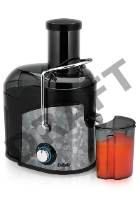 Соковыжималка BBK JC080-H03 800Вт, 2 скорости, резервуар для сока: 0.75 л, плавный запуск двигателя, черный/металлик