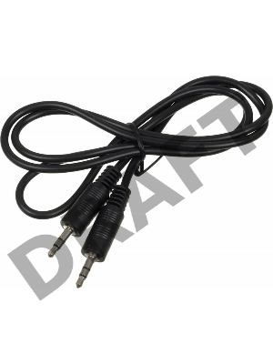 Кабель аудио Ningbo Jack 3.5 (m)/Jack 3.5 (m) 1м. черный (JAAC002-1)     