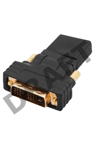 Переходник штекер DVI-D - гнездо HDMI, поворотный  REXANT