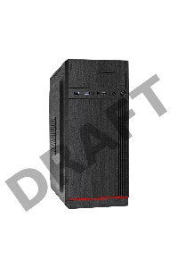 Корпус Miditower Exegate EX290190RUS AA-442U2-AA500 (ATX, AA500 8 см, 1*USB+2*USB3.0, аудио, черный)