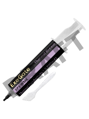 Термопаста ExeGate KPT-WMK (0,8 Вт/(м•К), 50г, шприц с лопаткой)