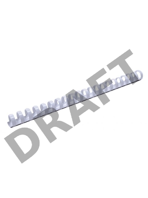 Пружины для переплета пластиковые Fellowes Lamirel LA-7867002 10мм белый 100 шт