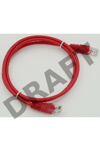 Сетевое оборудование  Patchcord molded 5E Copper 1m Red