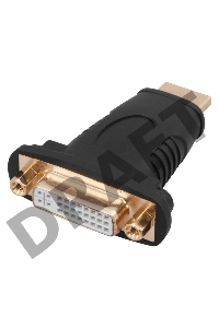Переходник штекер HDMI - гнездо DVI-I   REXANT
