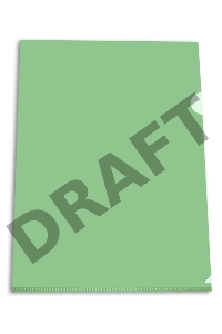 Папка-уголок Бюрократ -EE310/1GREEN A4 пластик 0.15мм зеленый