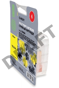 Картридж струйный Cactus CS-BCI6Y желтый для Canon S800 S820 S900 S9000 (12ml)