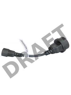 Кабель Powercom SCUT IEC-320 C14 to Socket Type-F 250V 10A    