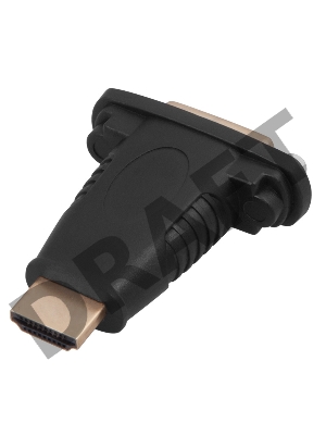 Переходник штекер HDMI - гнездо DVI-I   REXANT