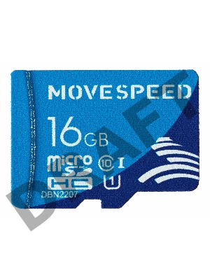 Карта памяти MicroSD 16GB Move Speed FT100 Class 10 без адаптера