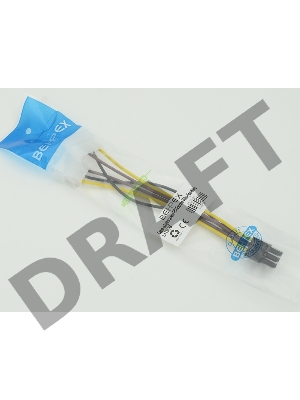 Кабель питания Molex/PCI-E 6pin 0.15м