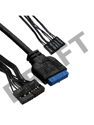 Корпус Miditower ExeGate CP-606U-AB600 (ATX, AB600 с вент. 8см, 1*USB+1*USB3.0, аудио)