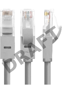 Патч-корд Greenconnect PROF категории 7 ethernet  0.3m F/FTP,  RJ45, CU, 28 AWG, литой, пряGreenconnect Патч-корд прямой 2.5m, UTP кат.5e, серый, позолоченные контакты, 24 AWG, литой, GCR-51080 ethernet high speed 1 Гбит/с, RJ45, T568B  Greenconnect Патч-