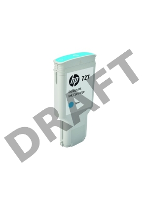 Картридж струйный HP 727 F9J76A голубой для HP DJ T1500/T1530/T2500/T2530/T920/T930 (300мл)