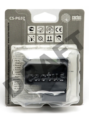 Картридж струйный Cactus CS-PG37 черный для Canon Pixma iP1800/iP2500/iP2600 (9ml)