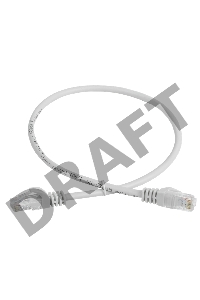 Шнур коммутационный кат. 5Е UTP 2м серый GENERICA