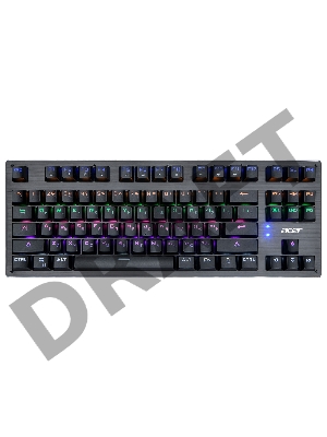 Клавиатура Acer OKW126 механическая черный USB for gamer LED