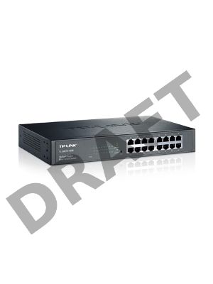 Сетевой коммутатор  TP-Link SMB TL-SG1016DE 16-Port Gigabit Easy Smart Switch, 16 10/100/100Mbps RJ45 ports, MTU/Port/Tag-based VLAN, QoS, IGMP Snooping