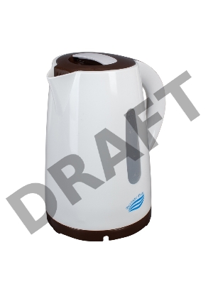 Чайник электрический Великие Реки Томь-1 бел/коричневый